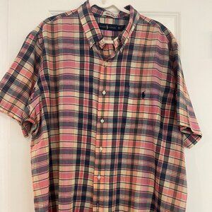 Ralph Lauren Indian Madras Shirt: Size XXL